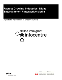 Fastest Growing Industries: Digital Entertainment / Interactive Media