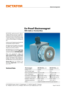 Ex-Proof Electromagnet