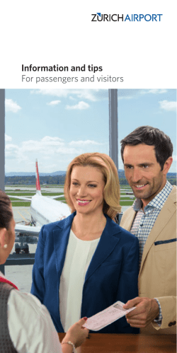 Flughafen Z&uuml;rich AG, Passagierbrosch&uuml;re, RZ, D, F
