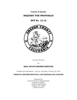 real estate broker services - County General Services Association