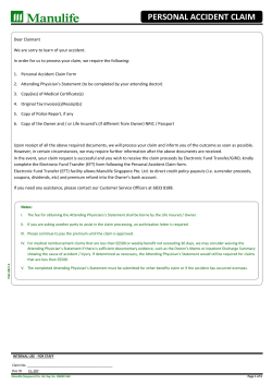 personal accident claim