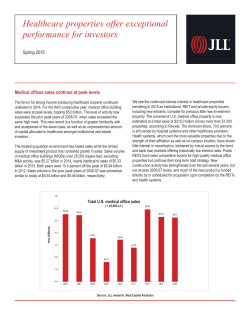Healthcare properties offer exceptional performance for investors