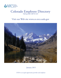 Colorado Employee Directory - Big Thompson Watershed Coalition