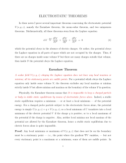 ELECTROSTATIC THEOREMS