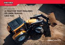 a tractor that follows its own tracks, like you