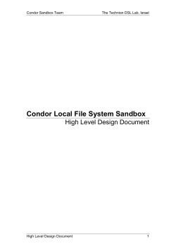 High Level Design Document