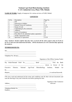 Annexure VII - National Agri-Food Biotechnology Institute