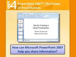 Lesson 1: PowerPoint Basics