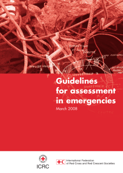 Guidelines for emergency assessment