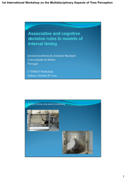 Associative and cognitive decision rules in models of