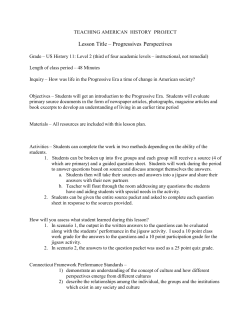 Progressives Perspectives from Jarrid Clifton