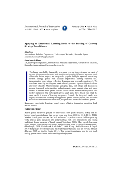 Applying an Experiential Learning Model to the Teaching of
