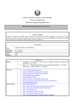 Course Catalog - Jordan University of Science and Technology