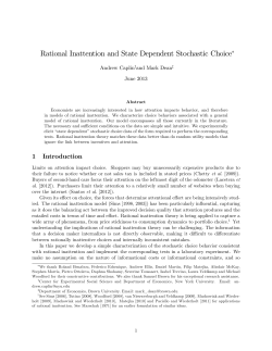 Rational Inattention and State Dependent Stochastic Choice"