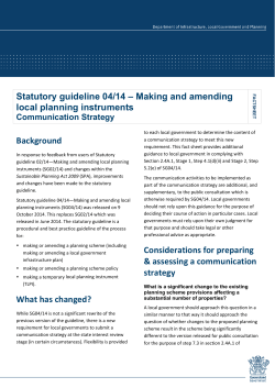 Statutory guideline 04/14 &ndash; Making and amending local planning