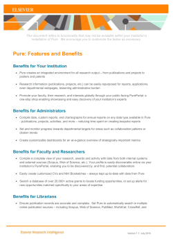 Pure: Features and Benefits