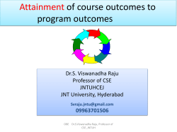 Attainment of course outcomes to program outcomes