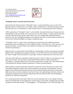 press release - Cotuit Center For The Arts