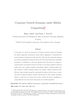 Corporate Growth Dynamics under Hidden Competition