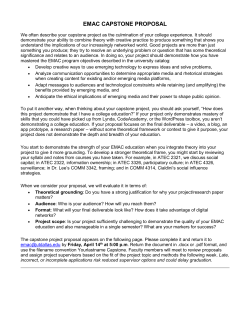 EMAC Capstone Proposal - The University of Texas at Dallas