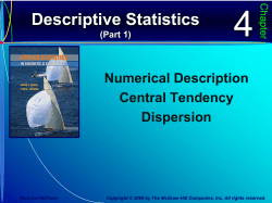 Numerical Description