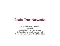 Scale-Free Networks - Jackson State University