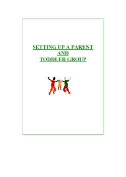 Existing Parent and Toddler Groups