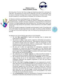 Glenbervie School Attainment strategy