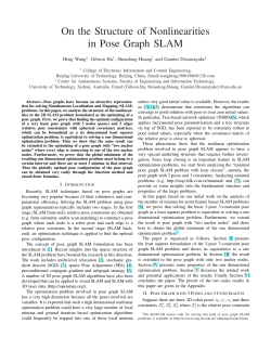 On the Structure of Nonlinearities in Pose Graph SLAM