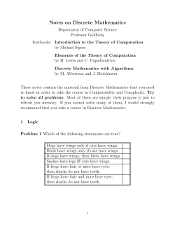 Notes on Discrete Mathematics