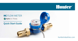 HC FLOW METER Quick Start Guide
