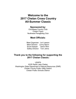 2017 Competitors Guide - Cloudbase Country Club