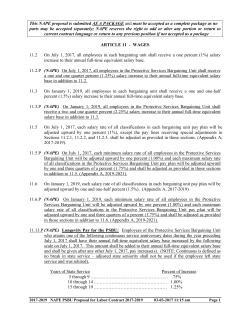 NAPE PSBU Offer to the employer March 3 2017