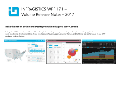 17.1 Volume Release Notes – 2017
