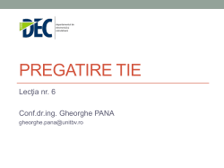 Pregatire TIE