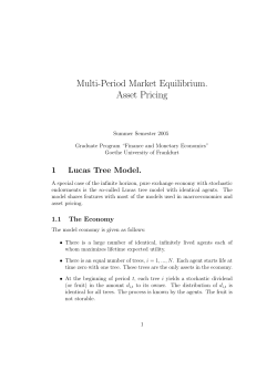 Multi-Period Market Equilibrium. Asset Pricing