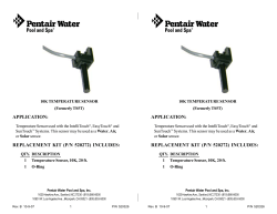 APPLICATION: REPLACEMENT KIT (P/N 520272) INCLUDES