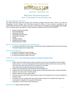 Heritage Enrichment Grant