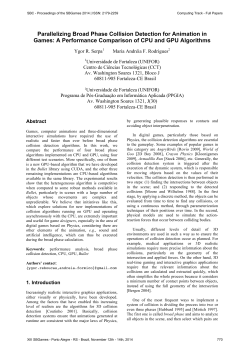 Parallelizing Broad Phase Collision Detection for