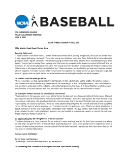 FOR IMMEDIATE RELEASE NCAA