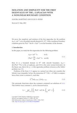 ISOLATION AND SIMPLICITY FOR THE FIRST