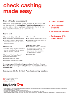 check cashing made easy