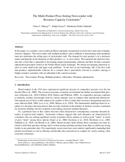 The Multi-Product Price-Setting Newsvendor with Resource