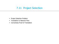 7.11 Project Selection - TU Delft OpenCourseWare