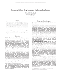 Towards a Robust Deep Language Understanding System
