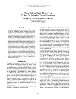Theme-Relevant Truth Discovery on Twitter: An Estimation Theoretic
