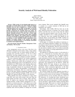 Security Analysis of Web-based Identity Federation