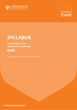 syllabus - Past Papers | GCE Guide