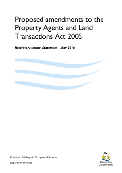 Proposed amendments to the Property Agents and Land