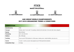 age group world championships 2017-2018 organizing